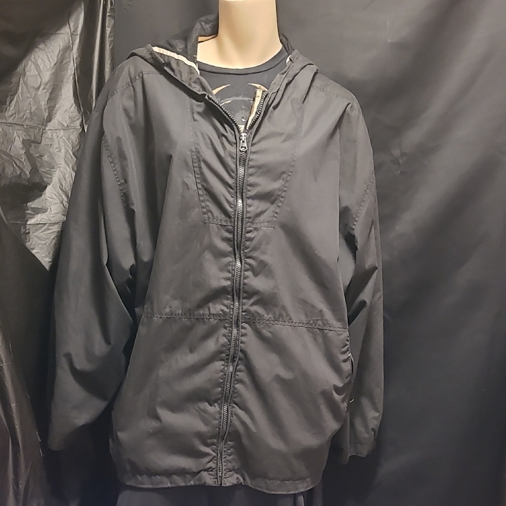 WHITE MOUNTAIN Black Hooded Jacket SIZE XL
